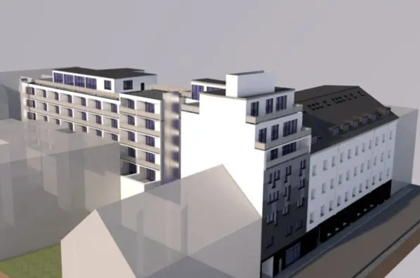 Land for extension and addition to the multifunctional building eFi Palace Land for extension and addition to the multifunctional building eFi Palace