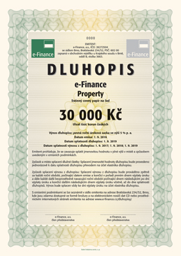 Dluhopisy e-Finance Property
