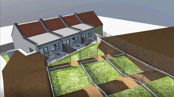 Omice, building plot for construction of three family houses Omice, building plot for construction of three family houses